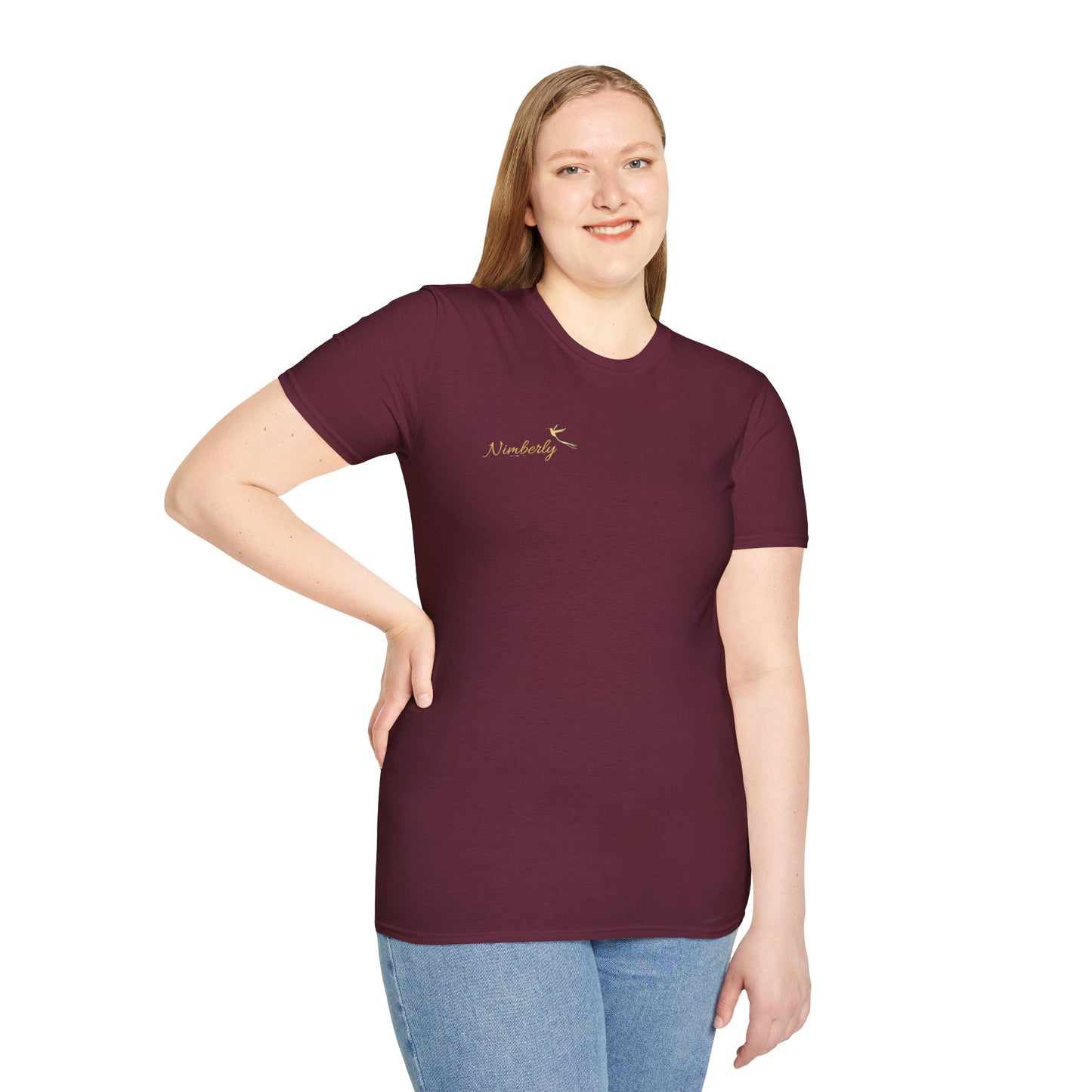 Nimberly Softstyle T-Shirt with hummingbird on back
