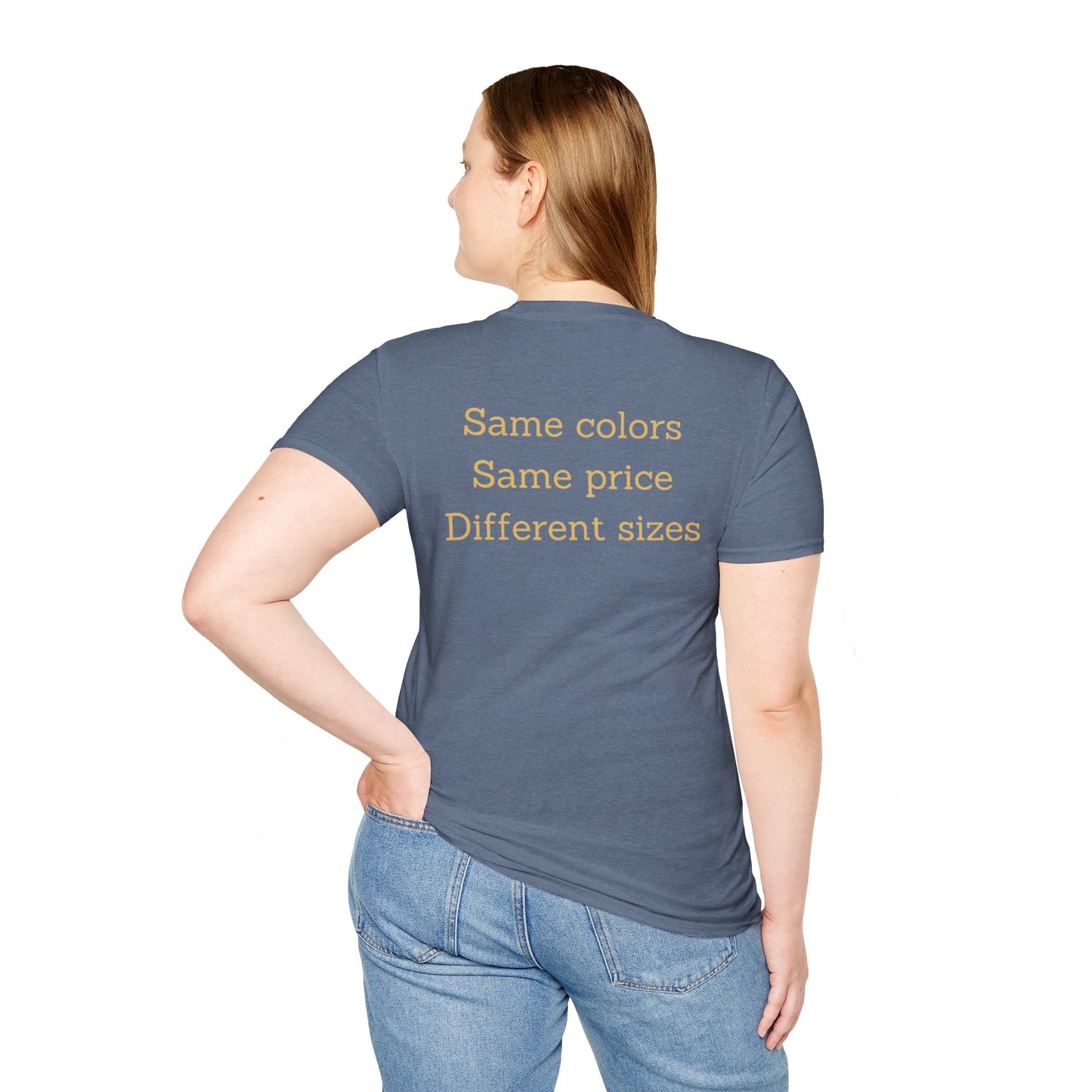 Unisex Nimberly Softstyle  Same Colors, Same Price, Different T-Shirt