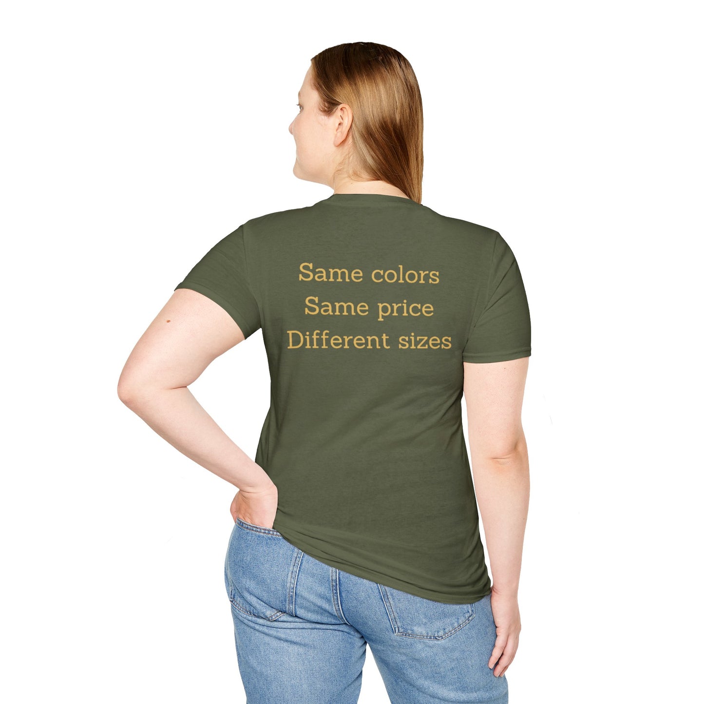 Unisex Nimberly Softstyle  Same Colors, Same Price, Different T-Shirt