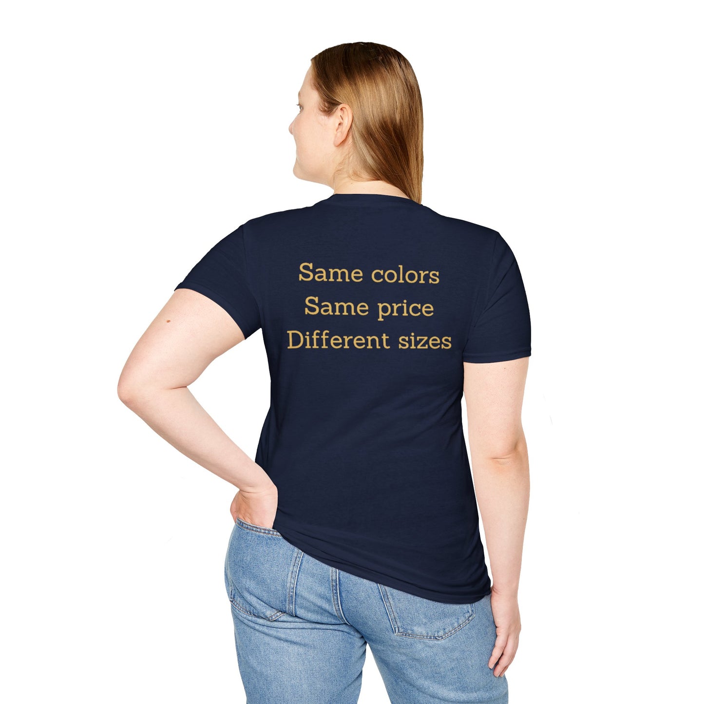 Unisex Nimberly Softstyle  Same Colors, Same Price, Different T-Shirt