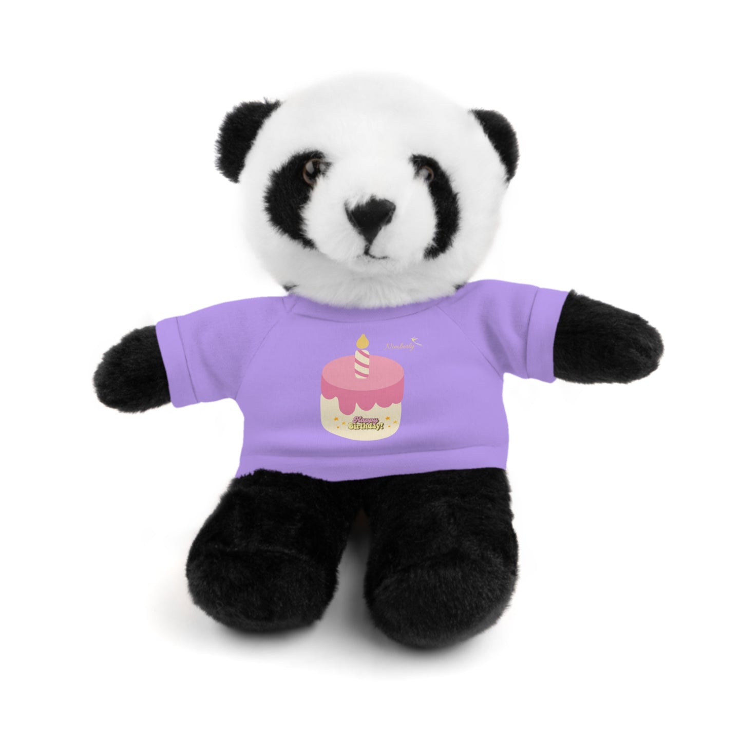 Nimberly Stuffed Animals with Happy Birthday shirt